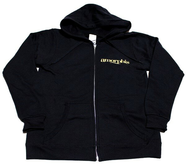 AMORPHIS アモルフィスLOGO ROTONDE JUNIORS ZIP HOODIE オフィシャル レディースバンドパーカー