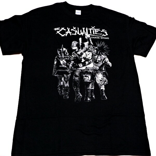 CASUALTIES カジュアルティーズCHAOS SOUND オフィシャル バンドTシャツ