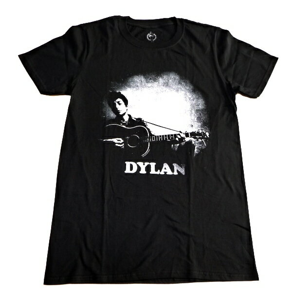 BOB DYLAN ボブ・ディランGUITAR & LOGO オフィシャル バンドTシャツ