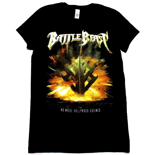 BATTLE BEAST バトル ビーストNO MORE HOLLYWOOD ENDINGS 2019 TOUR JUNIORS オフィシャル レディースバンドTシャツ