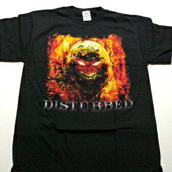 DISTURBED ディスターブドFIRE FACE オフィシャル バンドTシャツ