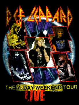 ☆☆☆【2枚までメール便対応可】DEF LEPPARD デフレパード7 DAY WEEKEND Babydoll レディース オフィシャル バンドTシャツ【あす楽対応】