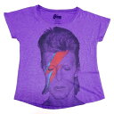 ☆☆☆【2枚までメール便対応可】DAVID BOWIE デヴィッドボウイALADDIN SANE JUNIORS DOLMAN オフィシャル レディースTシャツ【あす楽対応】
