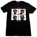 GORILLAZ ゴリラズDEMON DAYS BLACK オフィシャル バンドTシャツ