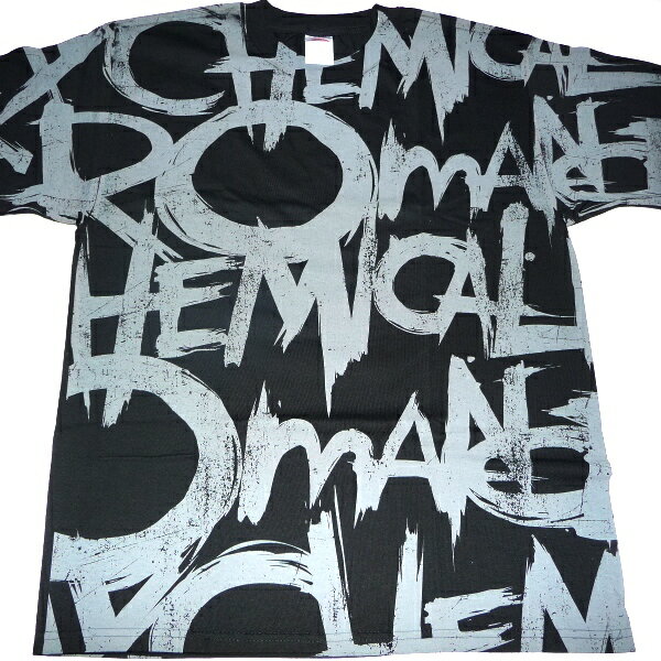 MY CHEMICAL ROMANCEマイケミカルロマンスAllover Logo DischargeオフィシャルバンドTシャツ