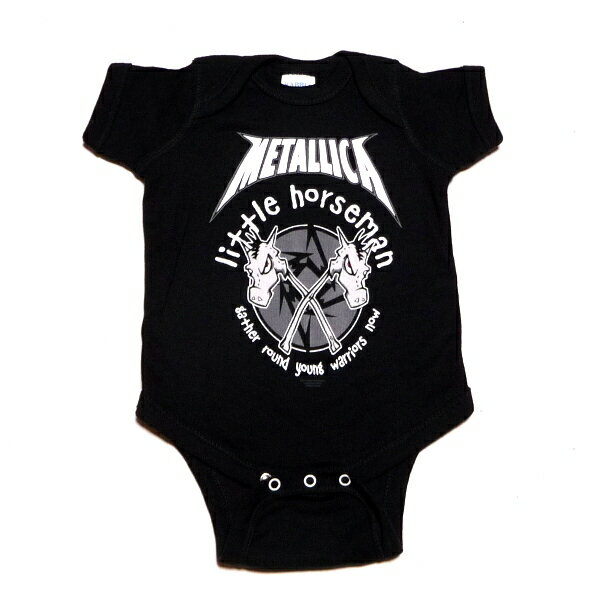 METALLICA メタリカLITTLE HORSEMAN ROMPER オフィシャル バンドロンパース