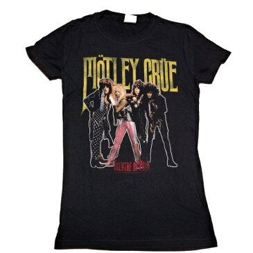 /MOTLEY CRUE モトリークルーTHEATER OF PAIN Babydoll オフィシャル レディース バンドTシャツ / 2枚までメール便対応可 / あす楽対応