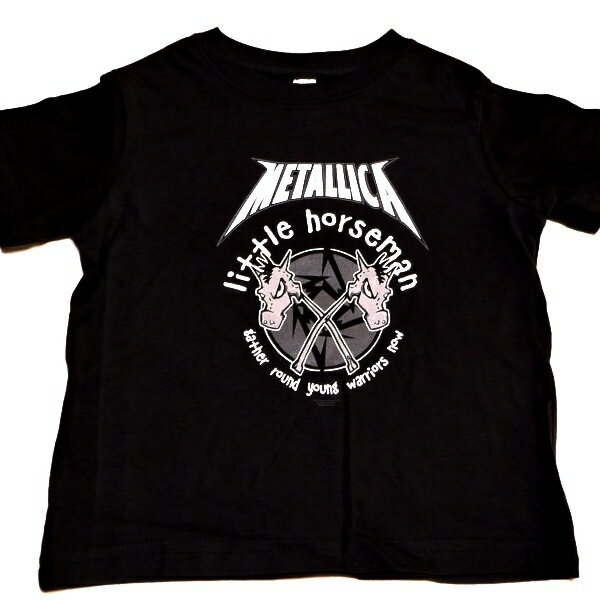 METALLICA メタリカLIL HORSEMAN TODDLER オフィシャルバンドベビーTシャツよちよち歩き（幼児）オフィシャルバンドTシャツ