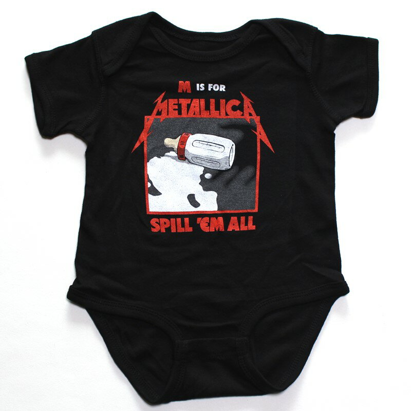 METALLICA メタリカM IS FOR KEA ONESIE オフィシャル バンド ロンパース