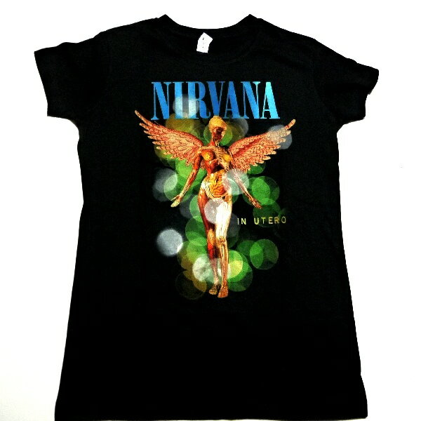 NIRVANA ニルヴァーナBUBBLES-LADIES オフィシャル レディースバンドTシャツ