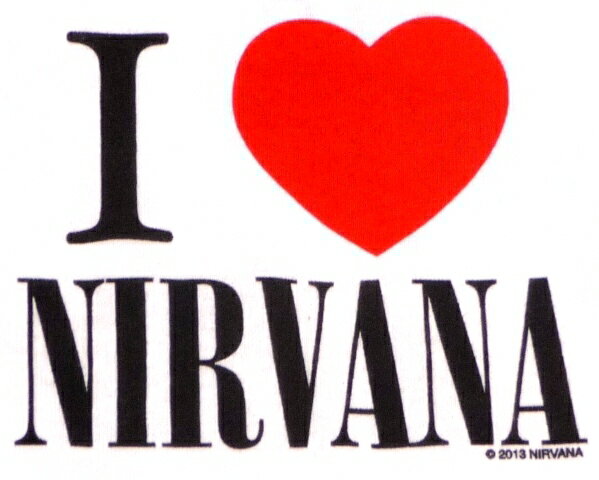 NIRVANA ニルヴァーナI LOVE NIRVANA TODDLER TEE よちよち歩き（幼児） オフィシャル バンドTシャツ