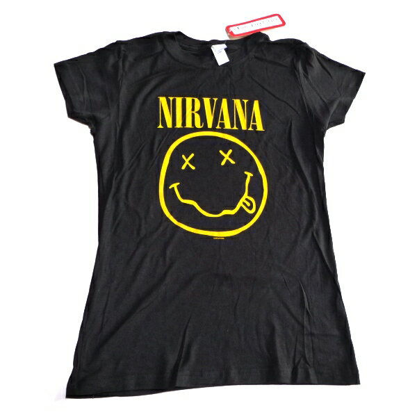 NIRVANA ニルヴァーナSMILE JUNIORS レディースバンドTシャツ