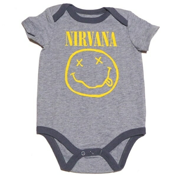 NIRVANA ニルヴァーナYELLOW SMILEY ROMPER オフィシャル ロンパース