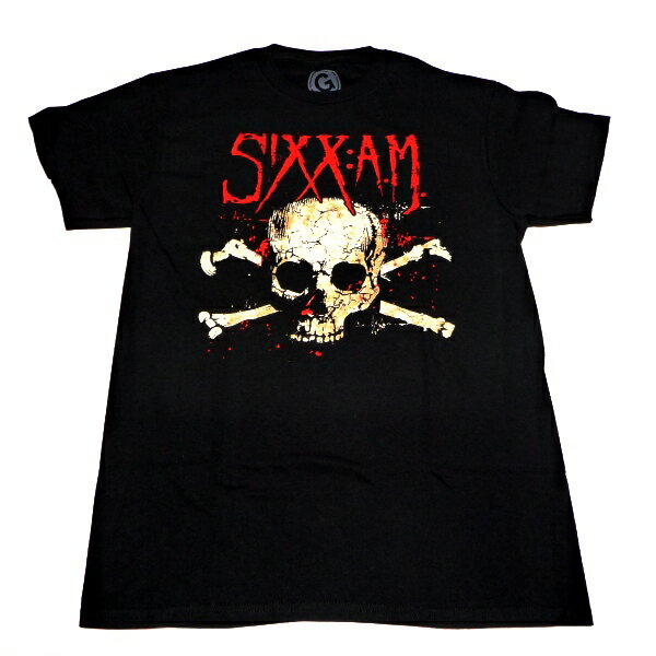 SIXX:A.M. シックス：エイ エムDARKNESS SKULL オフィシャル バンドTシャツ