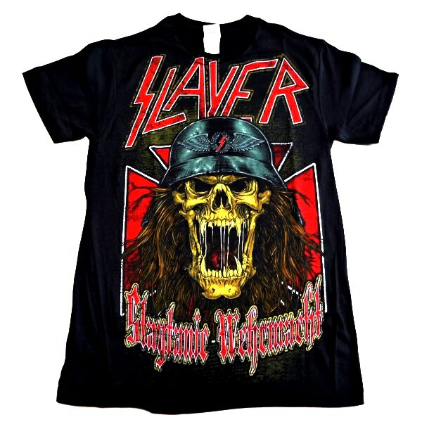 SLAYER スレイヤーUPDATED WERMACHT SKULL オフィシャル バンドTシャツ