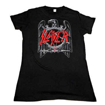 /SLAYER スレイヤーBLACK EAGLE Babydoll レディース オフィシャル バンドTシャツ / 2枚までメール便対応可 / あす楽対応