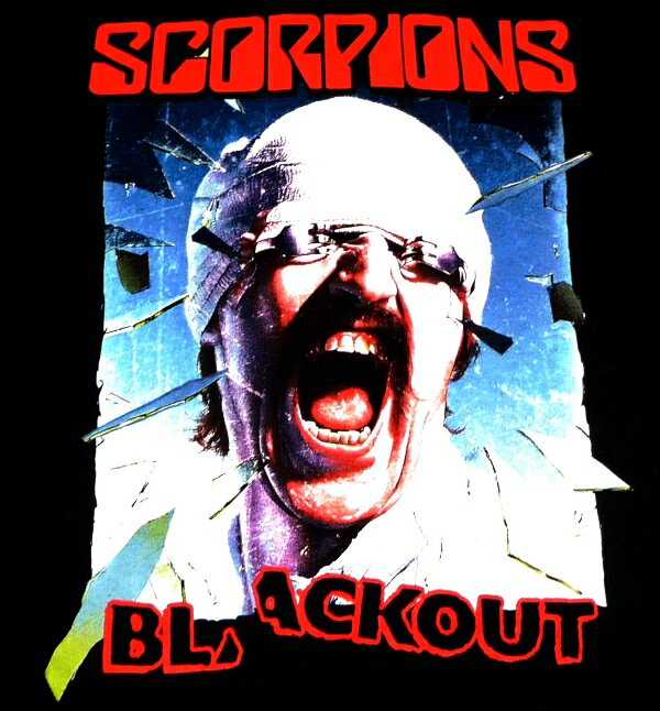 SCORPIONS スコーピオンズBLACKOUT ALBUM COVER オフィシャル バンドTシャツ 2