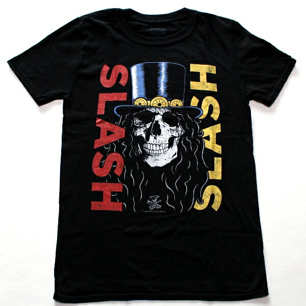 SLASH スラッシュDOUBLE SLASH SKULL オフィシャル バンドTシャツ