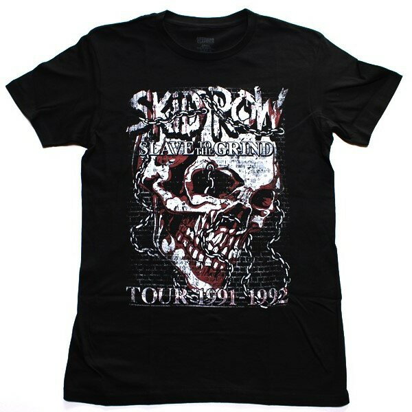 SKID ROW スキッドロウSKULL CHAIN オフィシャル バンドTシャツ