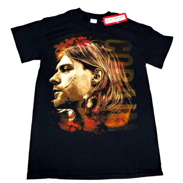 NIRVANA ニルヴァーナ KURT COBAIN カート コバーンCOLORED SIDE VIEW オフィシャル バンドTシャツ