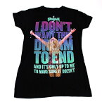 KE$HA ケシャDONT WANT DREAM TO END JUNIORS レディース オフィシャル アーティスト Tシャツ