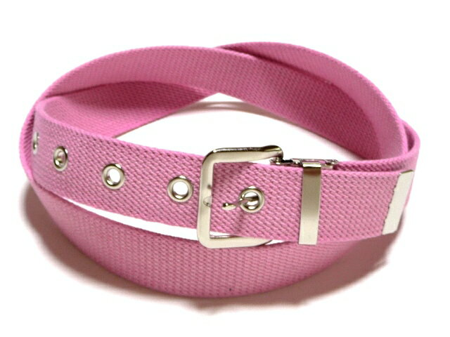 32ミリ幅 綿 (コットン) 1Pベルトピンクシングルピンベルト 作業ベルト1梱包3本までメール便対応可 日本製 フルサイズ対応