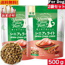 Yum Yum Yum! ヤム ヤム ヤム シニア&ライト チキン ドライタイプ 500g 2袋セット 正規品 国産素材 ドッグフード ドライフード 保存料 着色料 香料等 合成添加物 一切不使用 新鮮 国産 無添加 ヒューマングレード 小粒 犬 成犬用 アダルト 老犬用 シニア犬 お試し