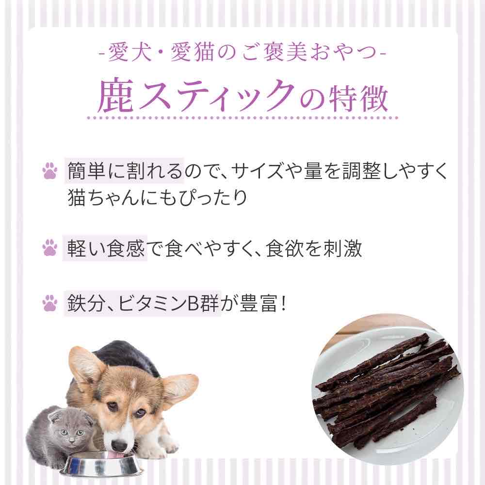 犬 おやつ 無添加 HOPE ホープ 鹿スティック 50g 国産 兵庫県産 ヘルシー 犬用おやつ 猫用おやつ ドッグフード キャットフード 犬のおやつ 犬用品 シニア 大型犬 柴犬 中型犬 小型犬 ペット用品 全犬種用 全猫種用 全ライフステージ 送料無料 animalfood-10002060 アニマルフード サンプル画像2