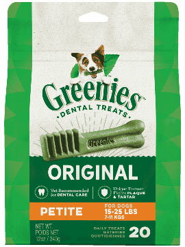 グリニーズ プチ(20本入り)｜[並行輸入品] Greenies 犬用デンタルケアガム｜オーラルケア 歯みがき おやつ
