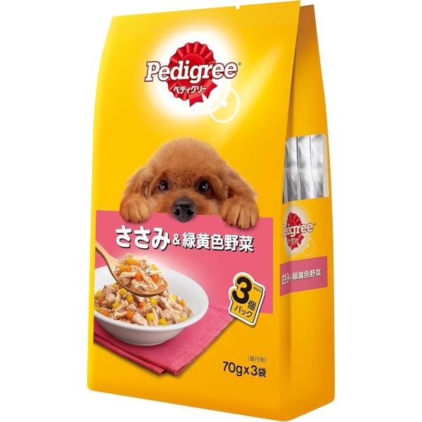 ペディグリーパウチ成犬用ささみ＆緑...