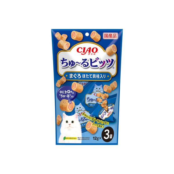 CIAO ちゅ〜るビッツ まぐろ ほたて貝柱入り 12g×3袋
