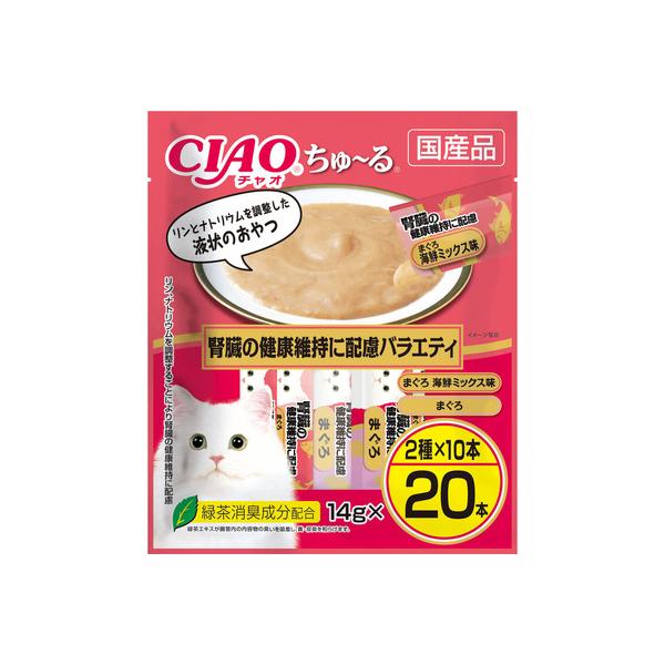 CIAO ちゅ〜る 腎臓の健康維持に配慮バラエティ 14g×20本