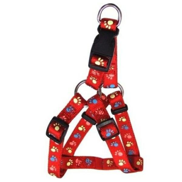 ◎岡野製作所 蓄光フットハーネス #15 レッド 小型犬