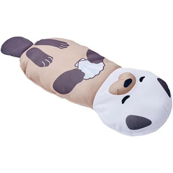 ペティオ ひんやりTOY あごまくら ラッコ あごをのせてひんやり出来るあごまくら。 ひんやり生地使用。 遊べるシャカシャカフィルム入り。 --対象-- 超小型犬〜小型犬・全猫種 --原産国-- 中国 --原材料-- ポリエステル --サイズ-- 約 幅：12×奥行：8.5×高さ：30(cm) ・リニューアルに伴い、商品パッケージ・内容が変更となる場合があり、画像・内容と異なる場合がございます。 ・ご購入のタイミングにより、品切れとなる場合がございます。その際は別途ご連絡させていただきます。