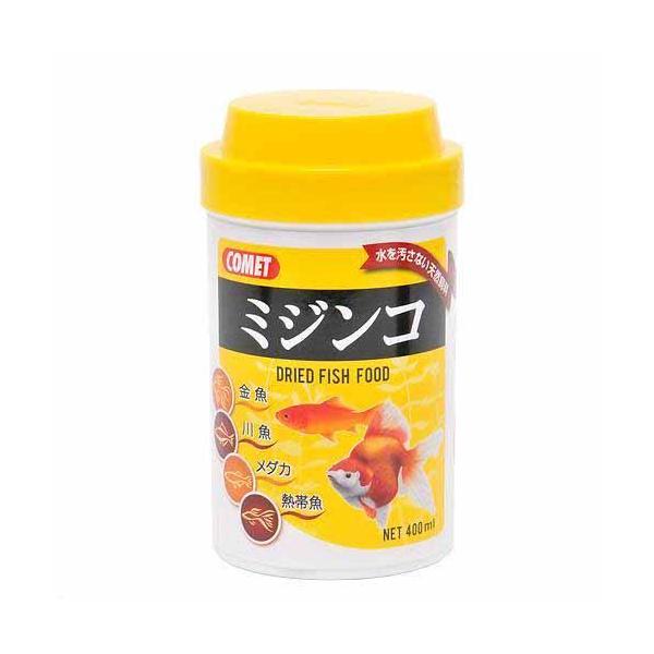 イトスイ コメット ミジンコ 400ml 栄養が豊富なプランクトンであるミジンコを、完全に水洗いし乾燥させました。 金魚・川魚・メダカ・熱帯魚と幅広く使用出来ます。 また水を汚しにくい為、忙しくてまめに掃除が出来ない方にもオススメの商品です!! ---対象--- 金魚、川魚、メダカ、熱帯魚 ---成分--- 粗蛋白質：32％以上、粗繊維：5％以下、粗脂肪：3％以上、水分：5％以下 ・リニューアルに伴い、商品パッケージ・内容が変更となっており、画像・内容と異なる場合がございます。 ・ご購入いただいたタイミングにより、お品切れの場合がございます。その場合は別途ご連絡させていただきます。
