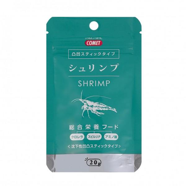 イトスイ コメット シュリンプの主食 20g 必要な栄養をしっかり補うシュリンプ専用フード。 第一原料に大豆ミールを使用。沈んだ後に膨張し、崩れることで「えび団子」を実現。 天然青色色素であるフィコシアニンを含むスピルリナと黄赤色素であるカロテノイドを含むクロレラを採用。 ---対象--- カラーシュリンプ（チェリーシュリンプ、ルリーシュリンプ、ベルベットブルーシュリンプ）、ビーシュリンプ、ヌマエビ等のシュリンプ ---原産国--- 台湾 ---原材料--- 大豆ミール、クロレラ、スピルリナ、モラセス、フィッシュミール、ビタミン、アスタキサンチン、酵母 ---成分--- たん白質：40％以上,脂質：2％以上,粗繊維：3％以下,灰分：8％以下,水分：9%以下 ・リニューアルに伴い、商品パッケージ・内容が変更となっており、画像・内容と異なる場合がございます。 ・ご購入いただいたタイミングにより、お品切れの場合がございます。その場合は別途ご連絡させていただきます。