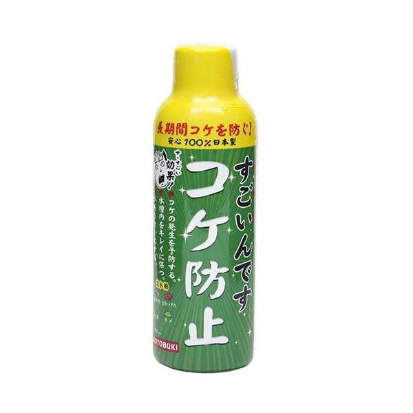 コトブキ工芸 すごいんです コケ防止 150ml あらゆる緑藻類の発生予防にすぐれた効果を発揮します。（約1ヶ月） 飼育水、ガラス面に発生するコケを抑制し、水槽内を美しく保つことができます。 本品を使用してpH値や硬度が大きく変化することはありません。 ---対象--- 淡水専用 ---原産国--- 日本 ---原材料--- 高級脂肪酸化合物、各種化合物 ・リニューアルに伴い、商品パッケージ・内容が変更となっており、画像・内容と異なる場合がございます。 ・ご購入いただいたタイミングにより、お品切れの場合がございます。その場合は別途ご連絡させていただきます。