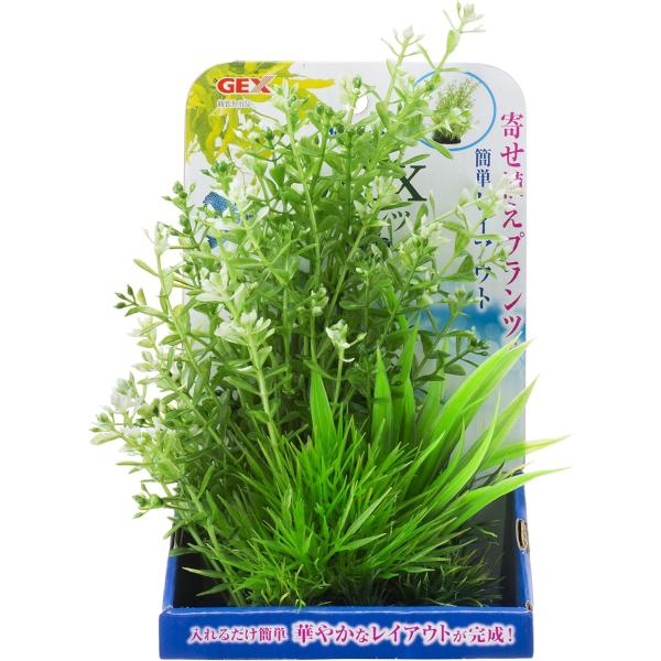 GEX 癒し水景 MIXプランツ L パール 人気のプランツを寄せ植え。 華やかなレイアウトが完成するMIXプランツシリーズ ---原産国--- 中国 ---原材料--- ポリレジン、PE ---サイズ--- 約幅13×奥行13×高さ23cm ・リニューアルに伴い、商品パッケージ・内容が変更となっており、画像・内容と異なる場合がございます。 ・ご購入いただいたタイミングにより、お品切れの場合がございます。その場合は別途ご連絡させていただきます。