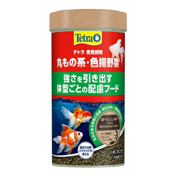テトラ 金魚時間 丸もの系・色揚野菜 小粒 70g