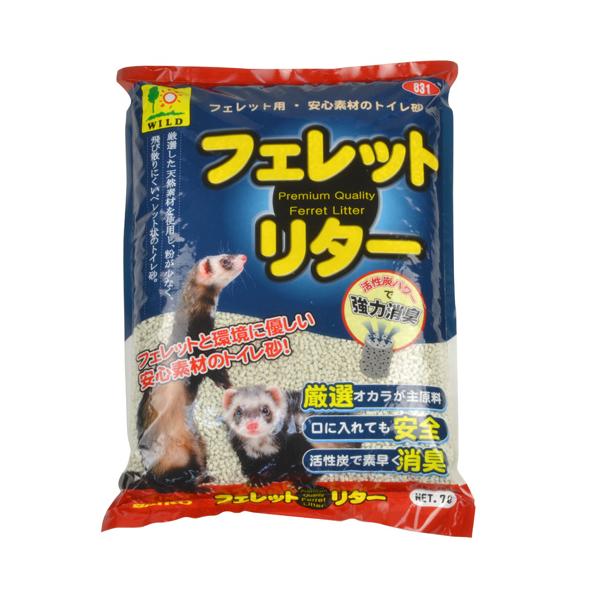 三晃商会 フェレットリター 7L ※個数制限がございます、ご了承下さい。 厳選した天然素材を使用し、 粉が少なく飛び散りにくいペレット状トイレ砂です。 活性炭配合で素早く消臭します。 水に溶けるのでトイレに流すことができ、処理も簡単です。 ---対象--- フェレット ---原産国--- 日本 ---原材料--- オカラ・活性炭 ・リニューアルに伴い、商品パッケージ・内容が変更となっており、画像・内容と異なる場合がございます。 ・ご購入いただいたタイミングにより、お品切れの場合がございます。その場合は別途ご連絡させていただきます。