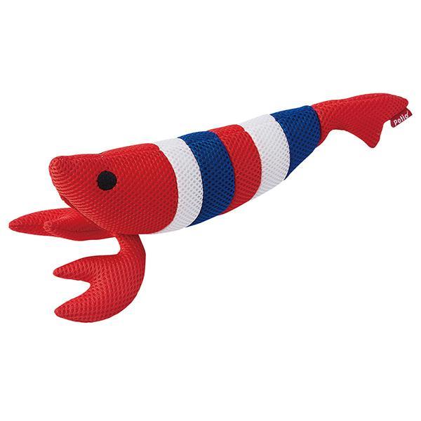 ペティオ らくらくデンタルTOY けりぐるみ 歯みがき上手なエビ