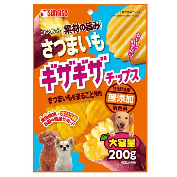 ゴン太の素材の旨み さつまいも ギザギザチップス 200g