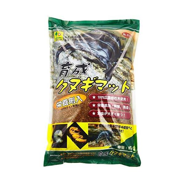 三晃商会 WILD 育成クヌギマット 約5L 広葉樹材朽木を粉砕し栄養剤（プロテイン配合）を添加し、 発酵熟成させ、外産・国産オオクワガタや オオヒラタクワガタ虫の産卵から幼虫育成用として作られた 本格的なクワガタ虫専用のマットです。 ---原産国--- 日本 ---材質--- 広葉樹材朽木、プロテイン ・リニューアルに伴い、商品パッケージ・内容が変更となっており、画像・内容と異なる場合がございます。 ・ご購入いただいたタイミングにより、お品切れの場合がございます。その場合は別途ご連絡させていただきます。
