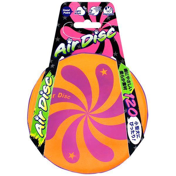 スーパーキャット エアディスクソフト 120 オレンジ ライト＆ソフトでぶつけても痛くない軽くて柔らかな素材で安全です。 安定した飛行性能だから思いっきり投げれば気持ちがいいです。 水洗いができるので、思いっきり外で遊べます。 ---原産国--- 中国 ---材質--- ナイロン、ウレタン ---サイズ--- 直径約120mm ・リニューアルに伴い、商品パッケージ・内容が変更となっており、画像・内容と異なる場合がございます。 ・ご購入いただいたタイミングにより、お品切れの場合がございます。その場合は別途ご連絡させていただきます。