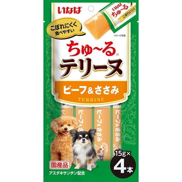 いなば ちゅ〜るテリーヌ ビーフ＆ささみ 15g×4本