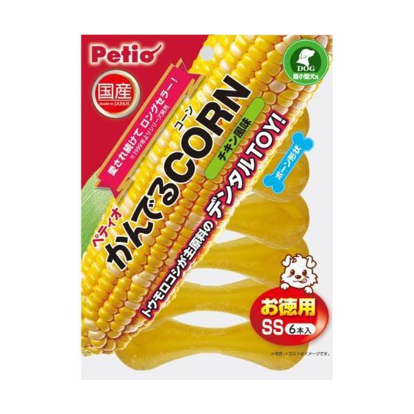 ペティオ かんでるCORN チキン風味 SS お徳用 6本入