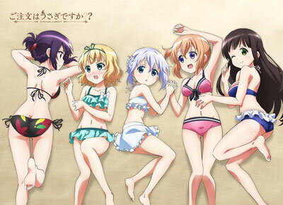 【新品】ご注文はうさぎですか？？ もふもふひざ掛け 版権 B柄