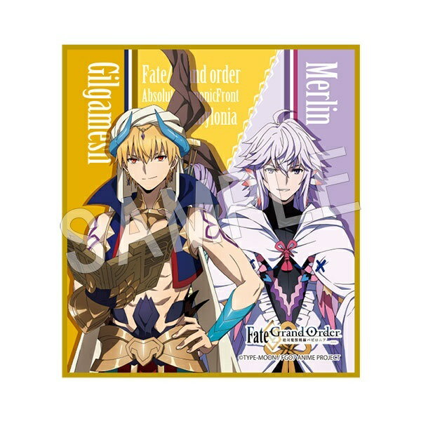 Fate/Grand Order 絶対魔獣戦線バビロニア Limited Shop in マルイ トレーディング ミニ色紙 キャスター ギルガメッシュ マーリン FGO《ポスト投函 配送可》