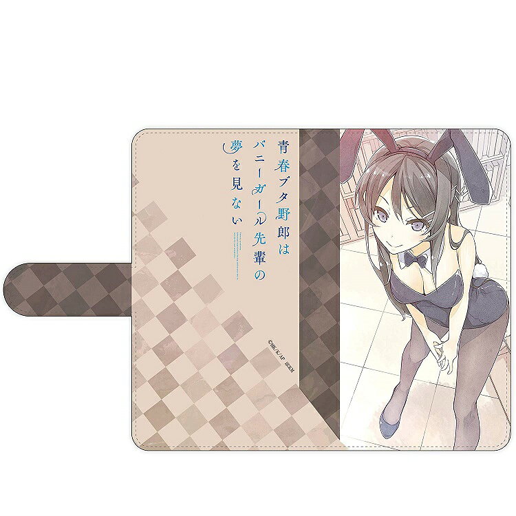 [신품]청춘 돼지 놈은 토끼 소녀 선배의 꿈을 꾸지 않는다 사쿠라지마 마이 토끼 수첩형 멀티 스마트폰 케이스