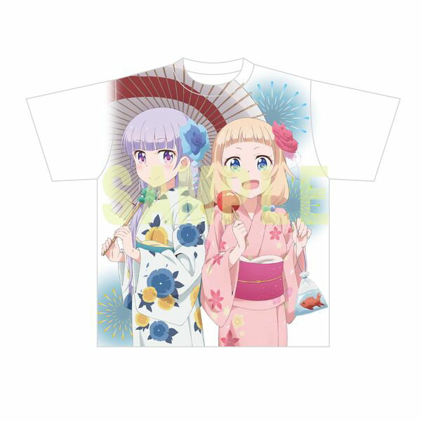 【新品】NEW GAME 娘TYPE-9月号- フルグラフィックTシャツ メンズLサイズ 涼風 青葉 桜 ねね